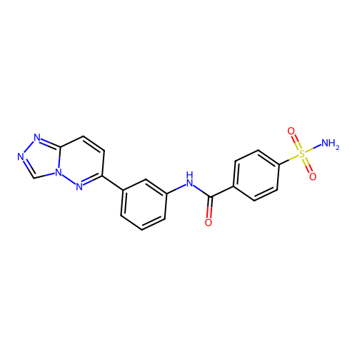 4-sulfamoyl-N-(3-{[1,2,4]triazolo[4,3-b]pyridazin-6-yl}phenyl)benzamide structure