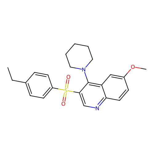 3-(4-Ethylphenyl)sulfonyl-6-methoxy-4-piperidin-1-ylquinoline structure