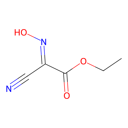 Ethyl 2-cyano-2-(hydroxyimino)acetate structure