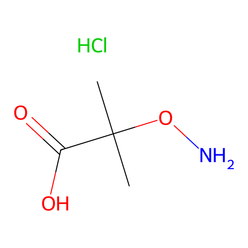 2-(Aminooxy)-2-methylpropionic acid hydrochloride structure