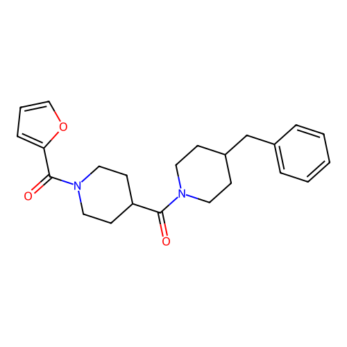 (4-Benzylpiperidin-1-yl)[1-(furan-2-ylcarbonyl)piperidin-4-yl]methanone structure