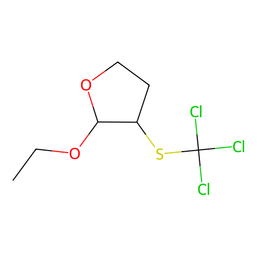 2-Ethoxy-3-(trichloromethylsulfanyl)oxolane structure