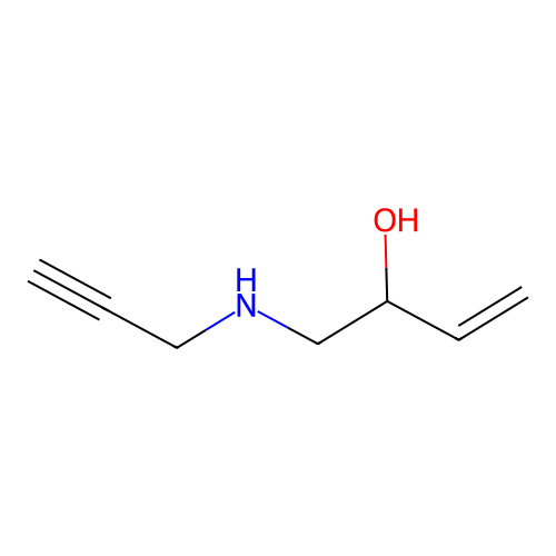 1-(Prop-2-ynylamino)but-3-en-2-ol structure