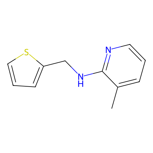 3-methyl-N-(2-thienylmethyl)pyridin-2-amine structure