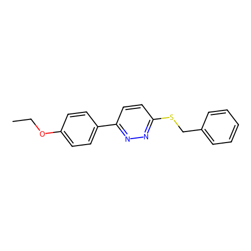 3-(Benzylthio)-6-(4-ethoxyphenyl)pyridazine structure
