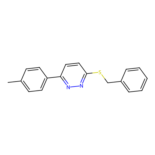3-(Benzylthio)-6-(p-tolyl)pyridazine structure