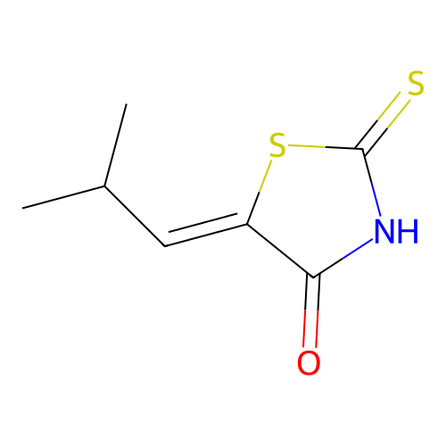 Isobutylidenrhodanin structure