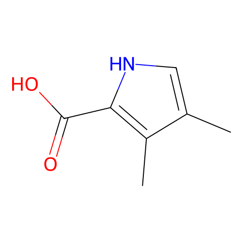 3,4-Dimethyl-1H-pyrrole-2-carboxylic acid structure