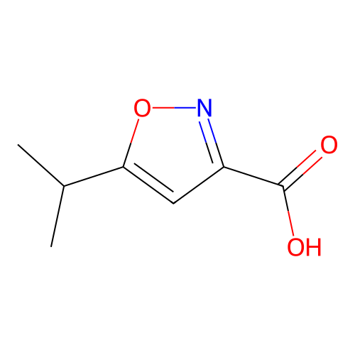 5-(Propan-2-yl)-1,2-oxazole-3-carboxylic acid structure