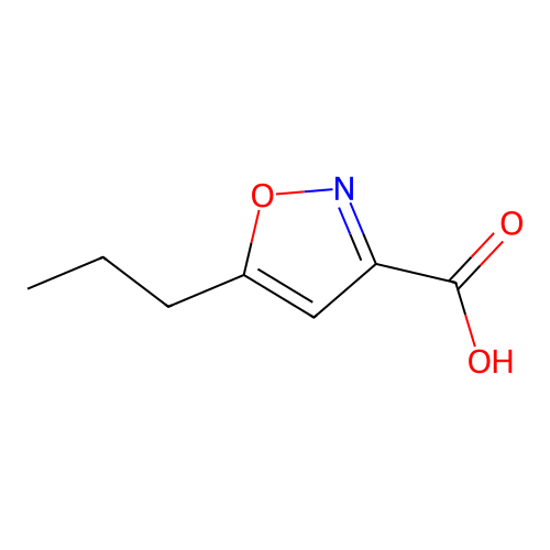 5-Propyl-1,2-oxazole-3-carboxylic acid structure