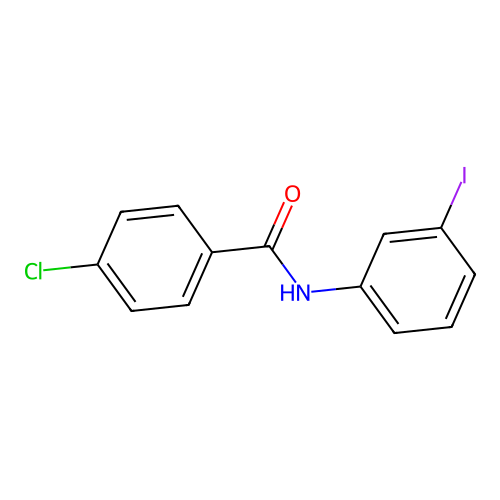 4-chloro-N-(3-iodophenyl)benzamide structure