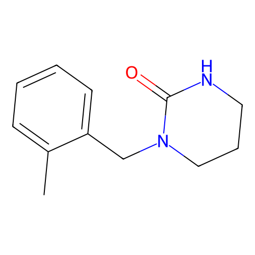 1-(2-methylbenzyl)tetrahydropyrimidin-2(1H)-one structure