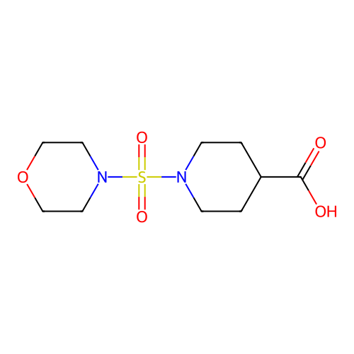 1-(Morpholin-4-ylsulfonyl)piperidine-4-carboxylic acid structure