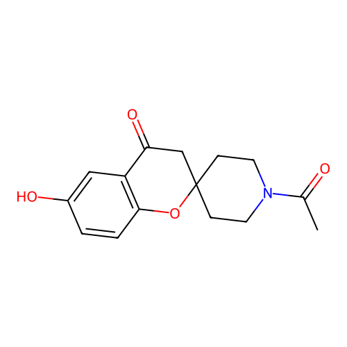 1'-Acetyl-6-hydroxyspiro[chroman-2,4'-piperidin]-4-one structure