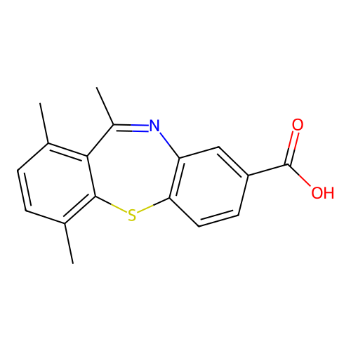 1,4,11-Trimethyldibenzo[b,f][1,4]thiazepine-8-carboxylic acid structure