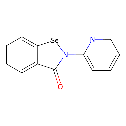 1,2-Benzisoselenazol-3(2H)-one, 2-(2-pyridinyl)- structure