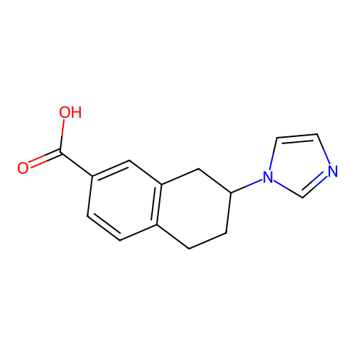 7-(1H-Imidazol-1-yl)-5,6,7,8-tetrahydronaphthalene-2-carboxylic acid structure