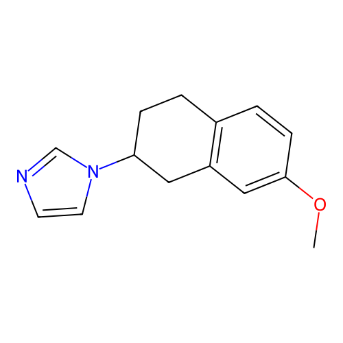 1H-Imidazole, 1-(1,2,3,4-tetrahydro-7-methoxy-2-naphthalenyl)- structure