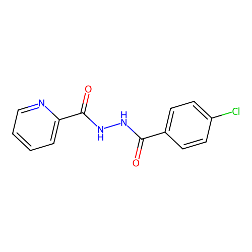4-Chloro-N'-(pyridine-2-carbonyl)benzohydrazide structure