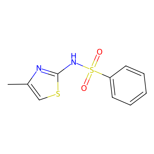 Benzenesulfonamide, N-(4-methyl-2-thiazolyl)- structure