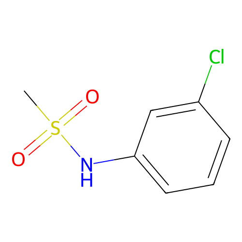 N-(3-chlorophenyl)methanesulfonamide structure