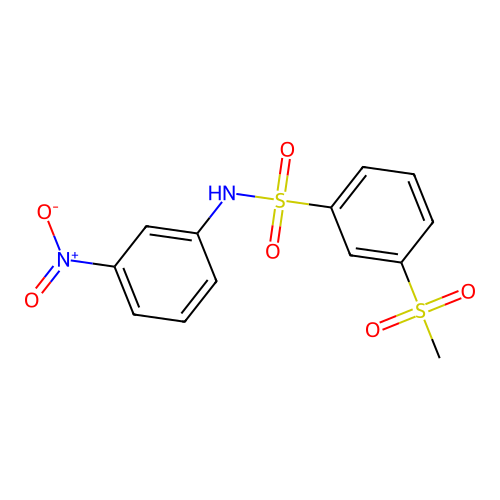 3-(methylsulfonyl)-N-(3-nitrophenyl)benzenesulfonamide structure