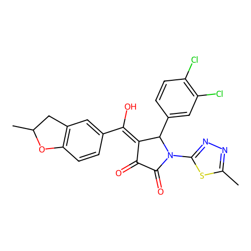 C23H17Cl2N3O4S structure
