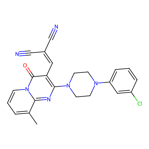C23H19ClN6O structure