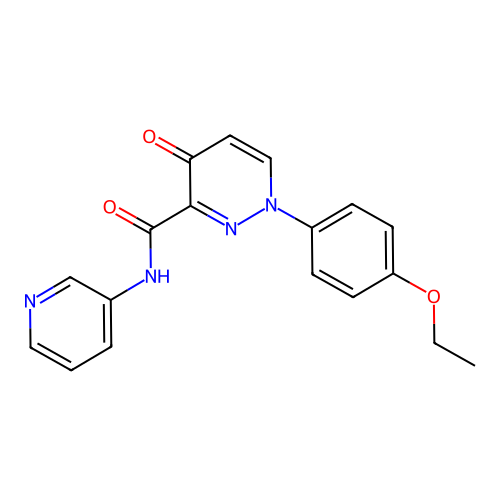 1-(4-ethoxyphenyl)-4-oxo-N-(pyridin-3-yl)-1,4-dihydropyridazine-3-carboxamide structure