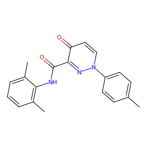N-(2,6-dimethylphenyl)-1-(4-methylphenyl)-4-oxo-1,4-dihydropyridazine-3-carboxamide structure