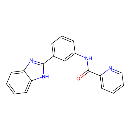 N-[3-(1H-benzimidazol-2-yl)phenyl]pyridine-2-carboxamide structure