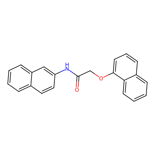 N-(2-naphthyl)-2-(1-naphthyloxy)acetamide structure