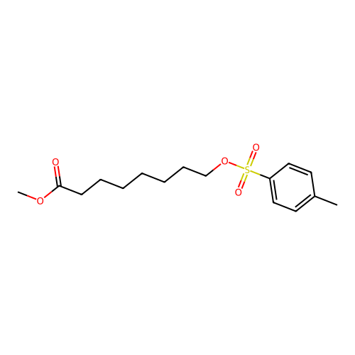 Methyl 8-(((4-methylphenyl)sulfonyl)oxy)octanoate structure