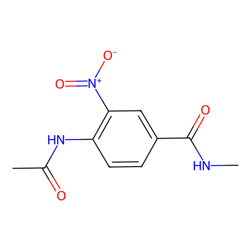 4-Acetamido-N-methyl-3-nitrobenzamide structure