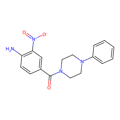 (4-Amino-3-nitrophenyl)-(4-phenylpiperazin-1-yl)methanone structure