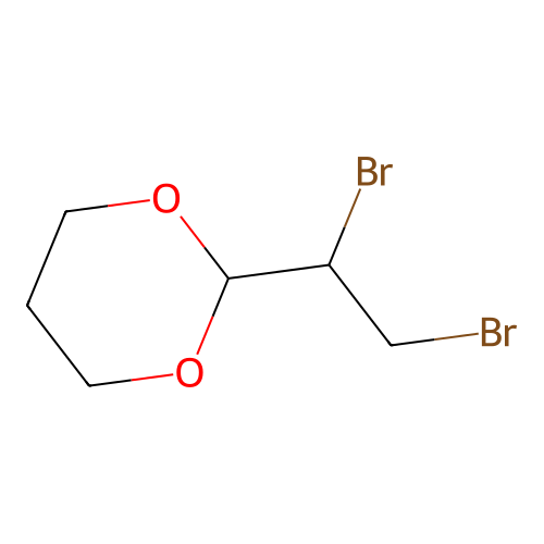 2-(1,2-Dibromoethyl)-1,3-dioxane structure