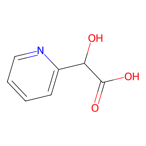 2-Hydroxy-2-(2-pyridyl)acetic acid structure