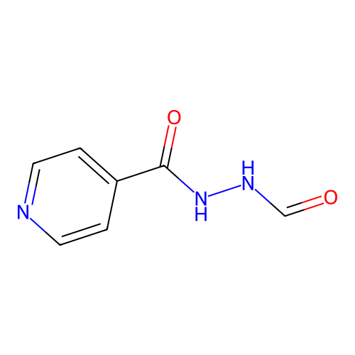 N-(pyridine-4-carbonylamino)formamide structure