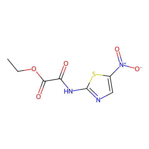 Ethyl [(5-nitro-1,3-thiazol-2-yl)amino](oxo)acetate structure