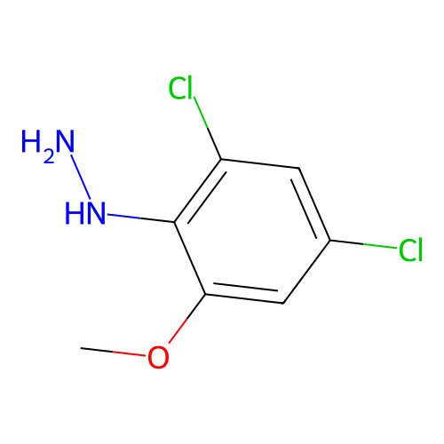 (2,4-Dichloro-6-methoxyphenyl)hydrazine structure