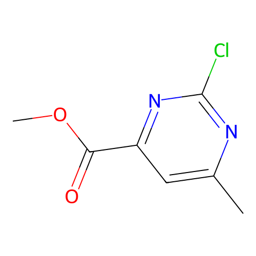 Methyl 2-chloro-6-methylpyrimidine-4-carboxylate structure