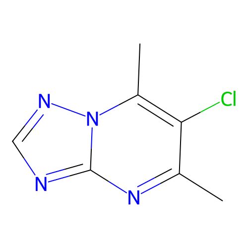6-Chloro-5,7-dimethyl[1,2,4]triazolo[1,5-a]pyrimidine structure