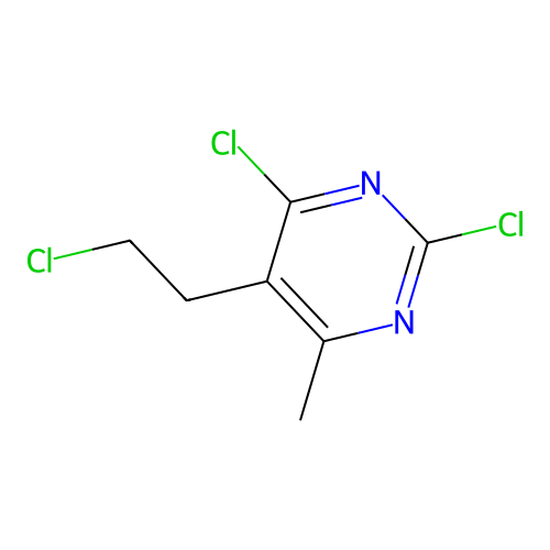 2,4-Dichloro-5-(2-chloroethyl)-6-methylpyrimidine structure