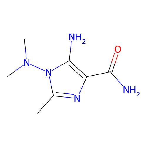 5-Amino-1-(dimethylamino)-2-methyl-1h-imidazole-4-carboxamide structure