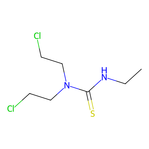 1,1-Bis(2-chloroethyl)-3-ethylthiourea structure