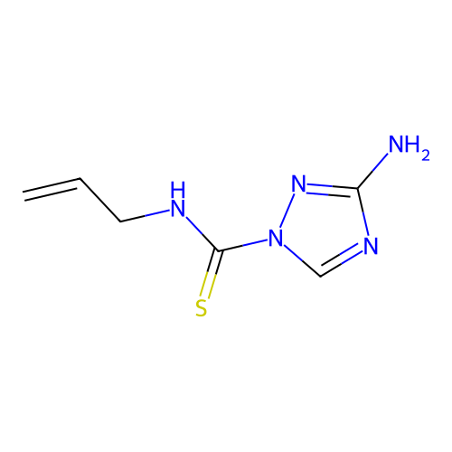 3-amino-N-prop-2-enyl-1,2,4-triazole-1-carbothioamide structure