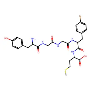 enkephalin-Met, 4'-bromo-Phe(4)- structure