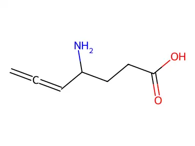 4-氨基-5,6-庚二烯酸 structure