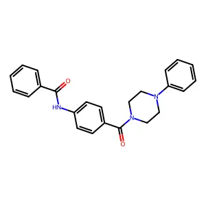 Benzamide, N-(4-((4-phenyl-1-piperazinyl)carbonyl)phenyl)- structure