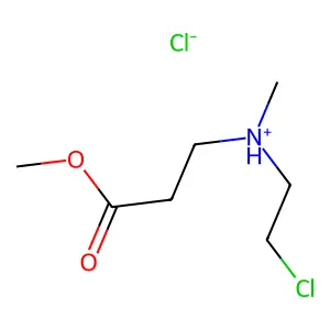 beta-Alanine, N-(2-chloroethyl)-N-methyl-, methyl ester, hydrochloride structure